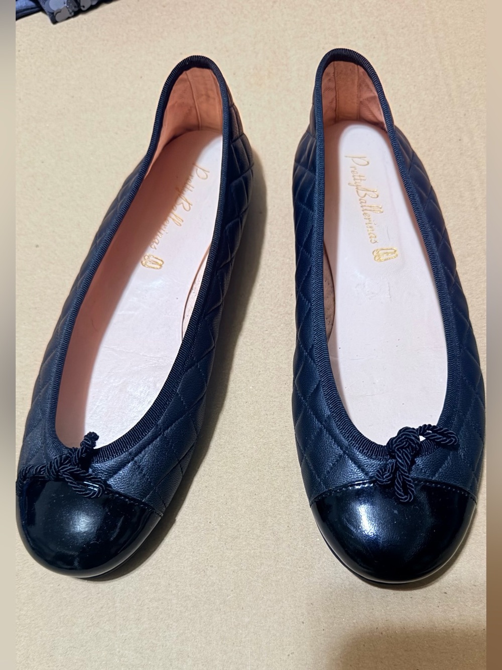 Pretty Ballerinas quilted ballet flats